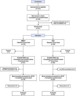 Effects of Mindfulness-Based Cognitive Therapy on Peripheral Markers of Stress and Inflammation in Older-Adults With Depression and Anxiety: A Parallel Analysis of a Randomized Controlled Trial